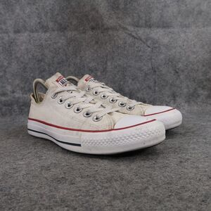 Converse Shoes Womens 7 Sneakers Chuck Taylor All Star Casual White Canvas Low